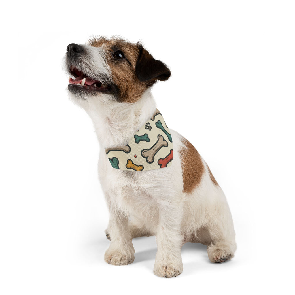Dog Bone Pattern Bandana Collar