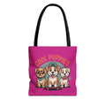 Hot Pink Cool Puppies Tote Bag
