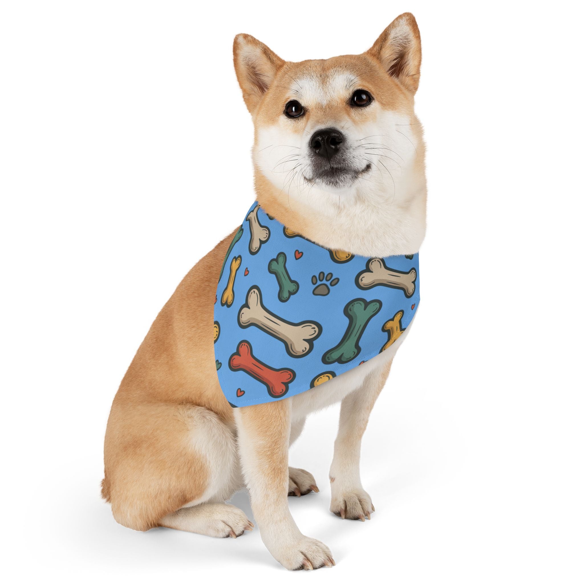 Light Blue Pet Bandana Collar