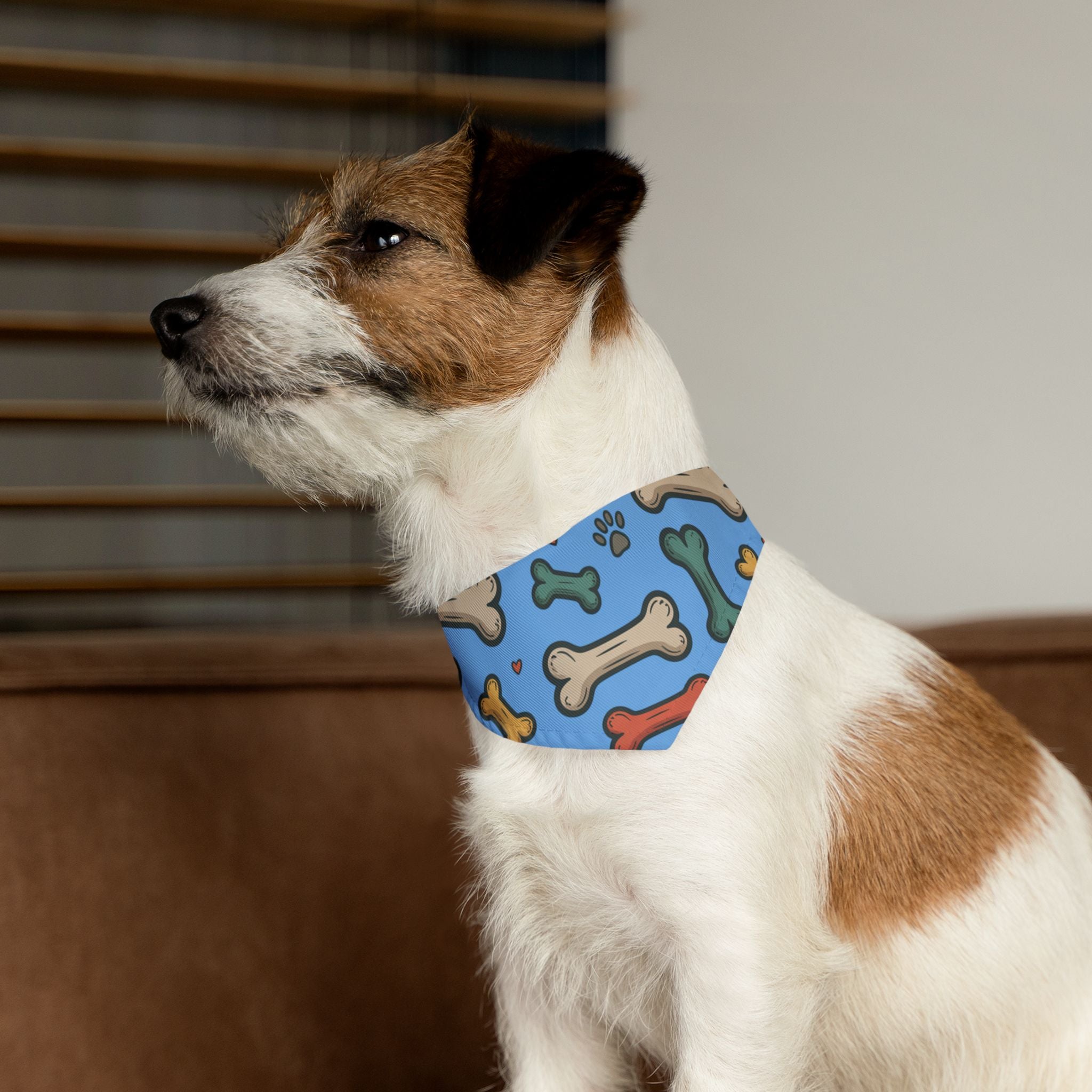 Light Blue Pet Bandana Collar