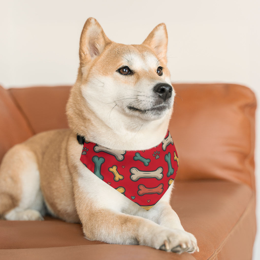 Red Pet Bandana Collar