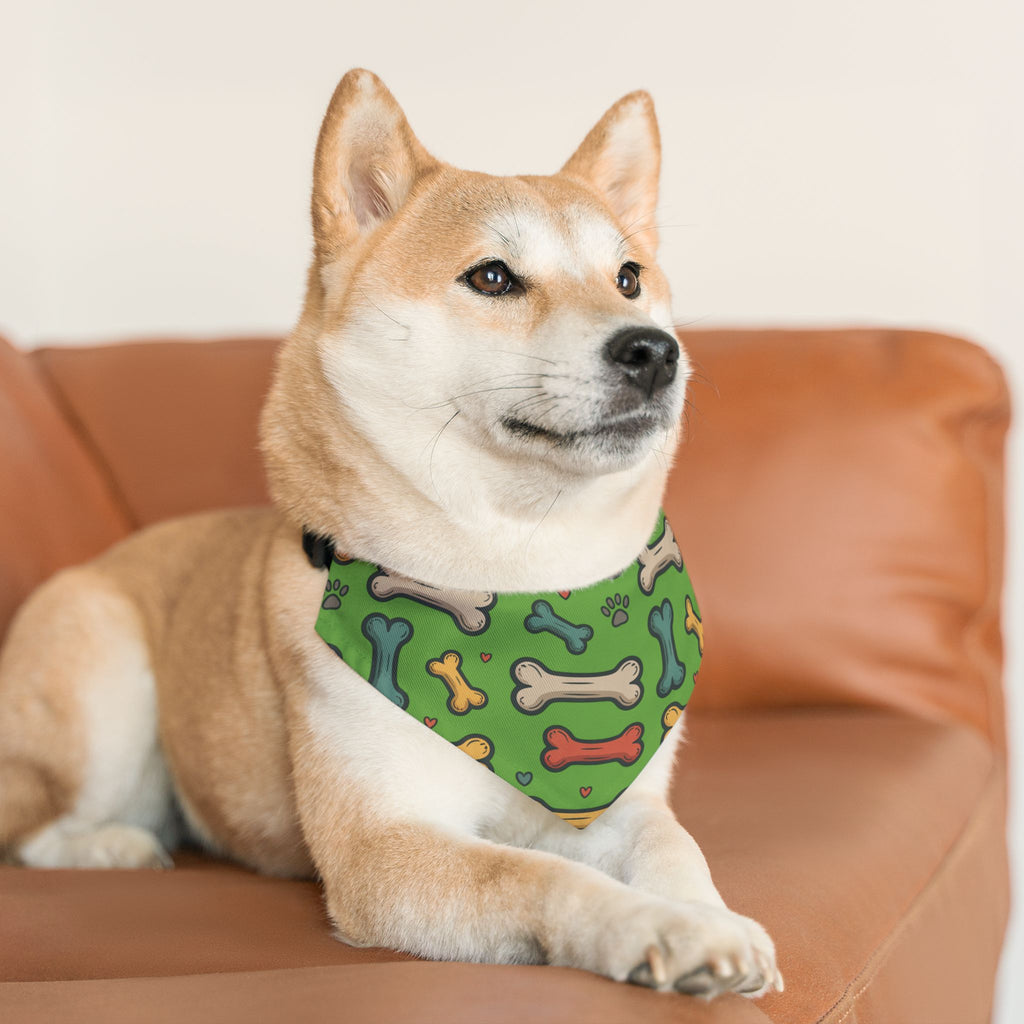 Lime Green Pet Bandana Collar