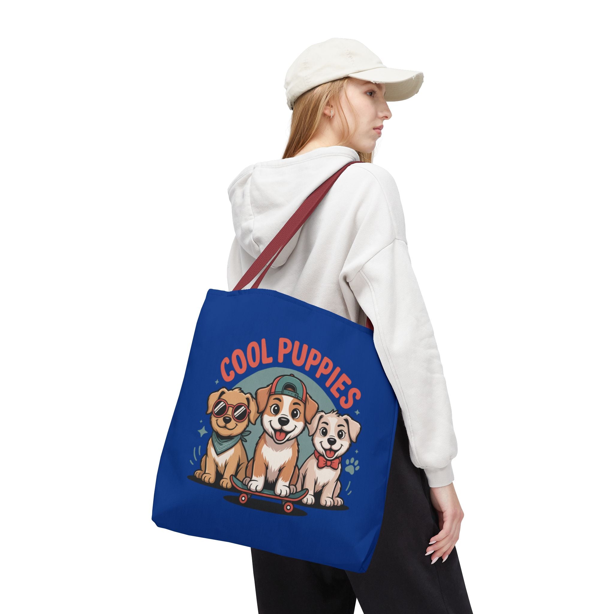 Blue Cool Puppies Tote Bag