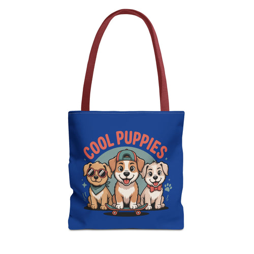 Blue Cool Puppies Tote Bag