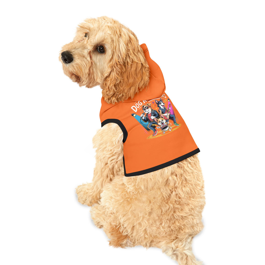 Orange Rockstar Pet Hoodie