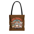 Brown Cool Puppies Tote Bag