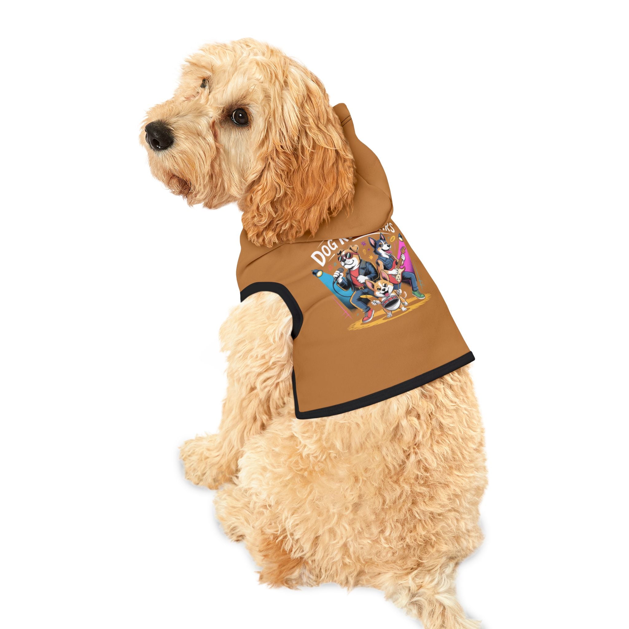 Brown Rockstar Pet Hoodie