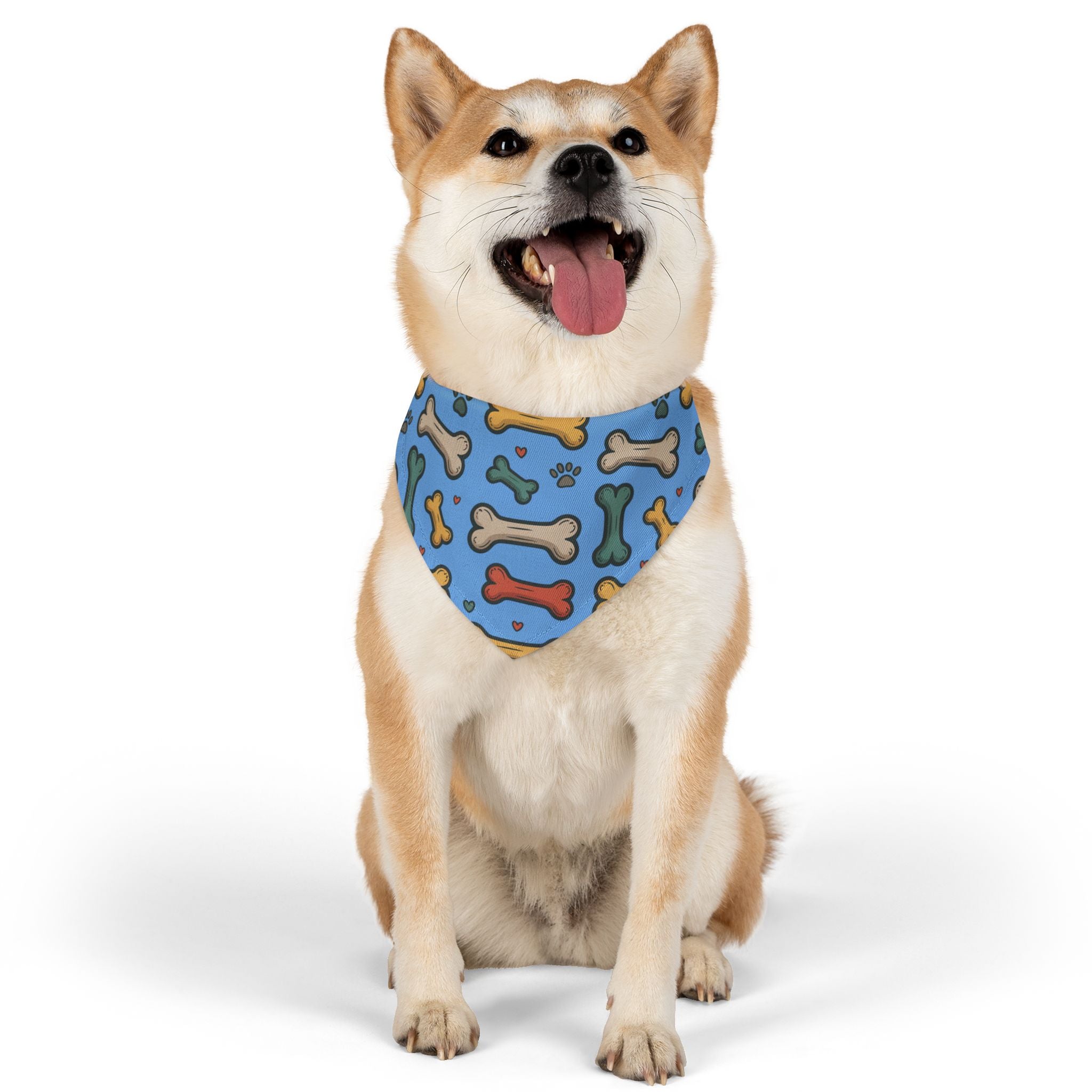Light Blue Pet Bandana Collar