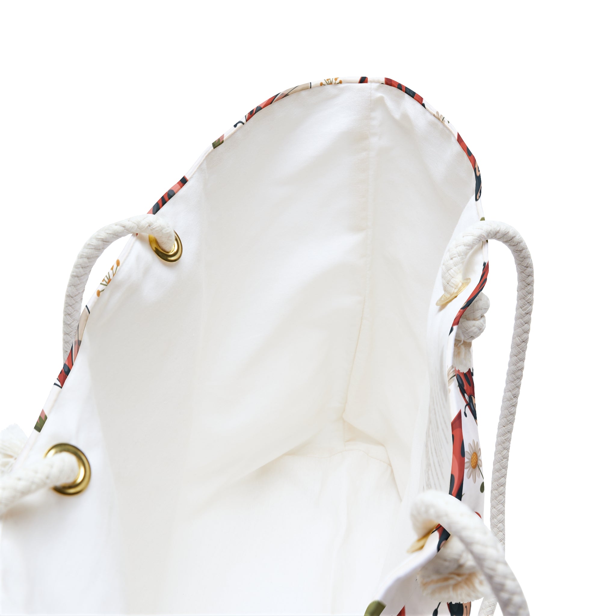 White Ladybug Weekender Bag