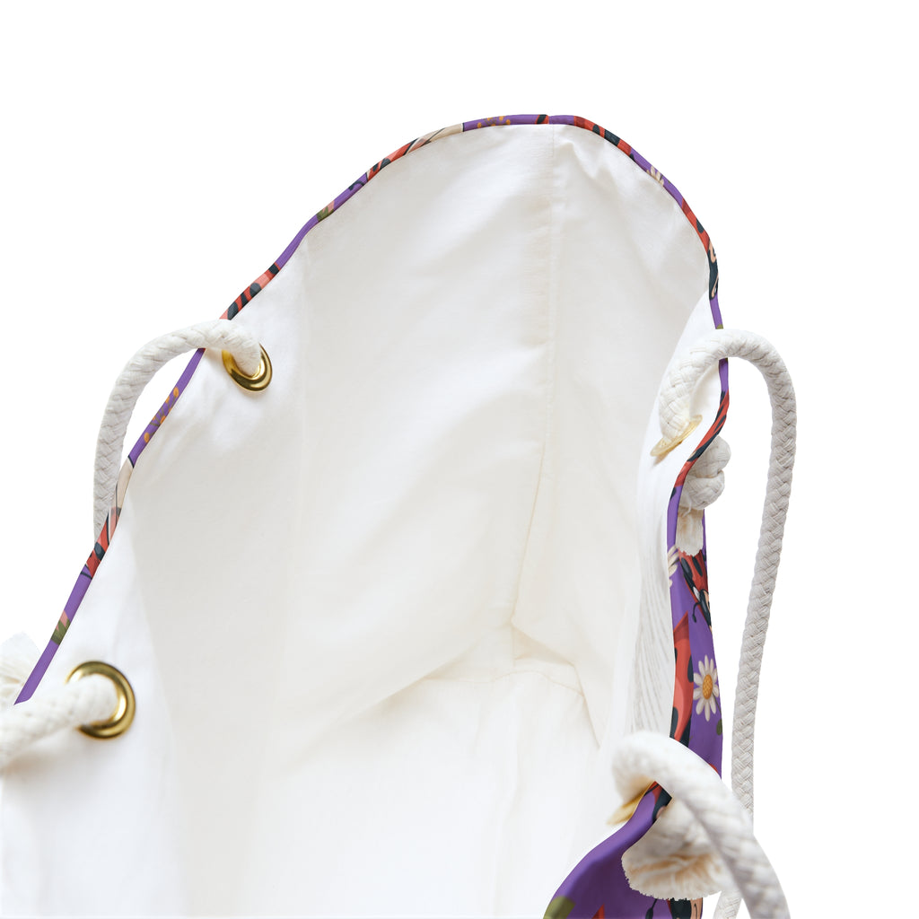 Purple Ladybug Weekender Bag