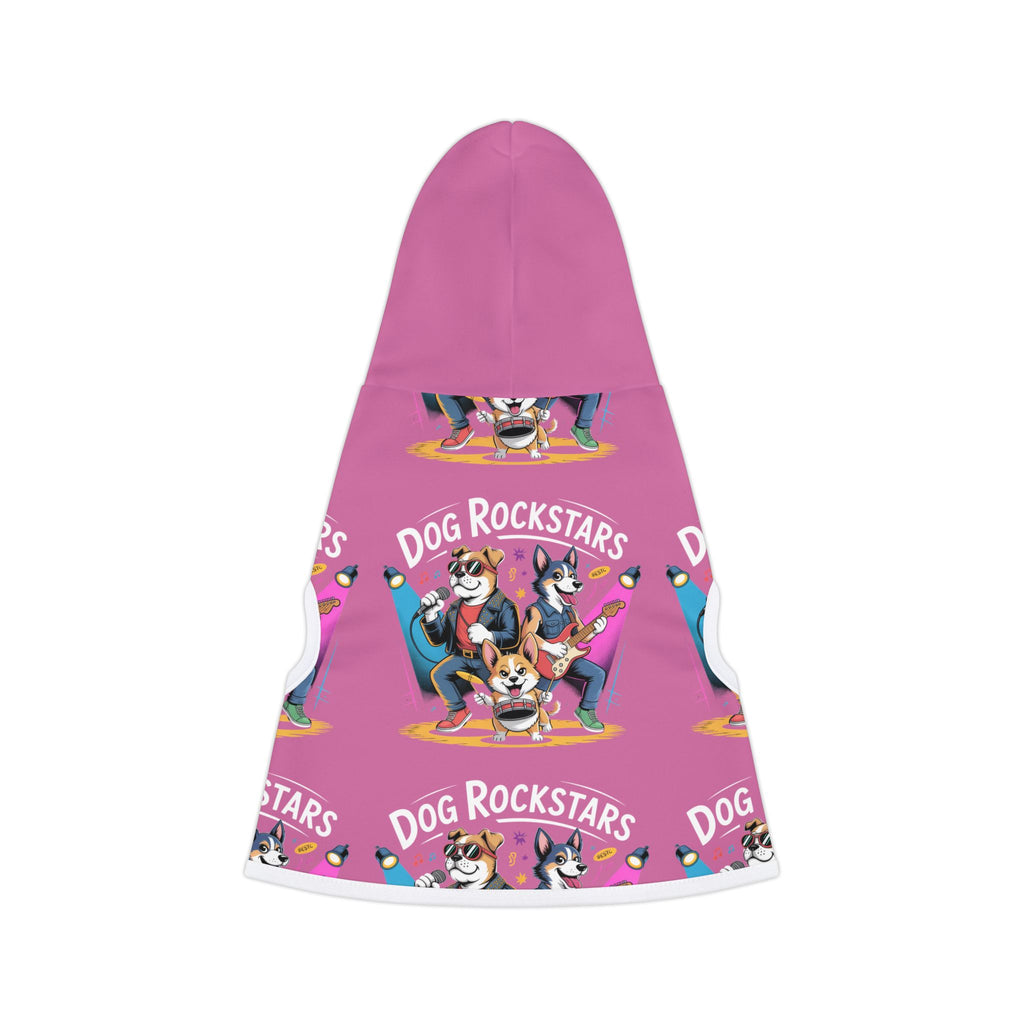 Pink Dog Rockstar Pattern Hoodie