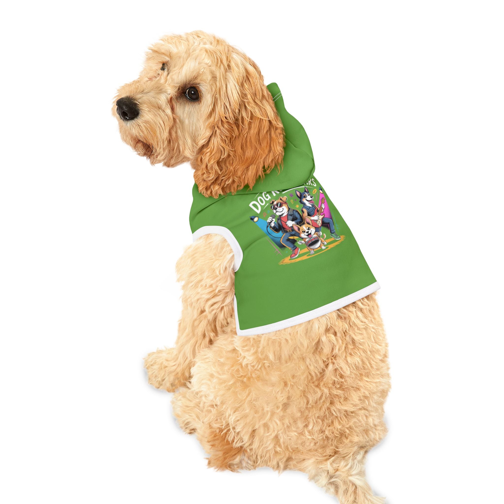 Lime Green Rockstar Pet Hoodie