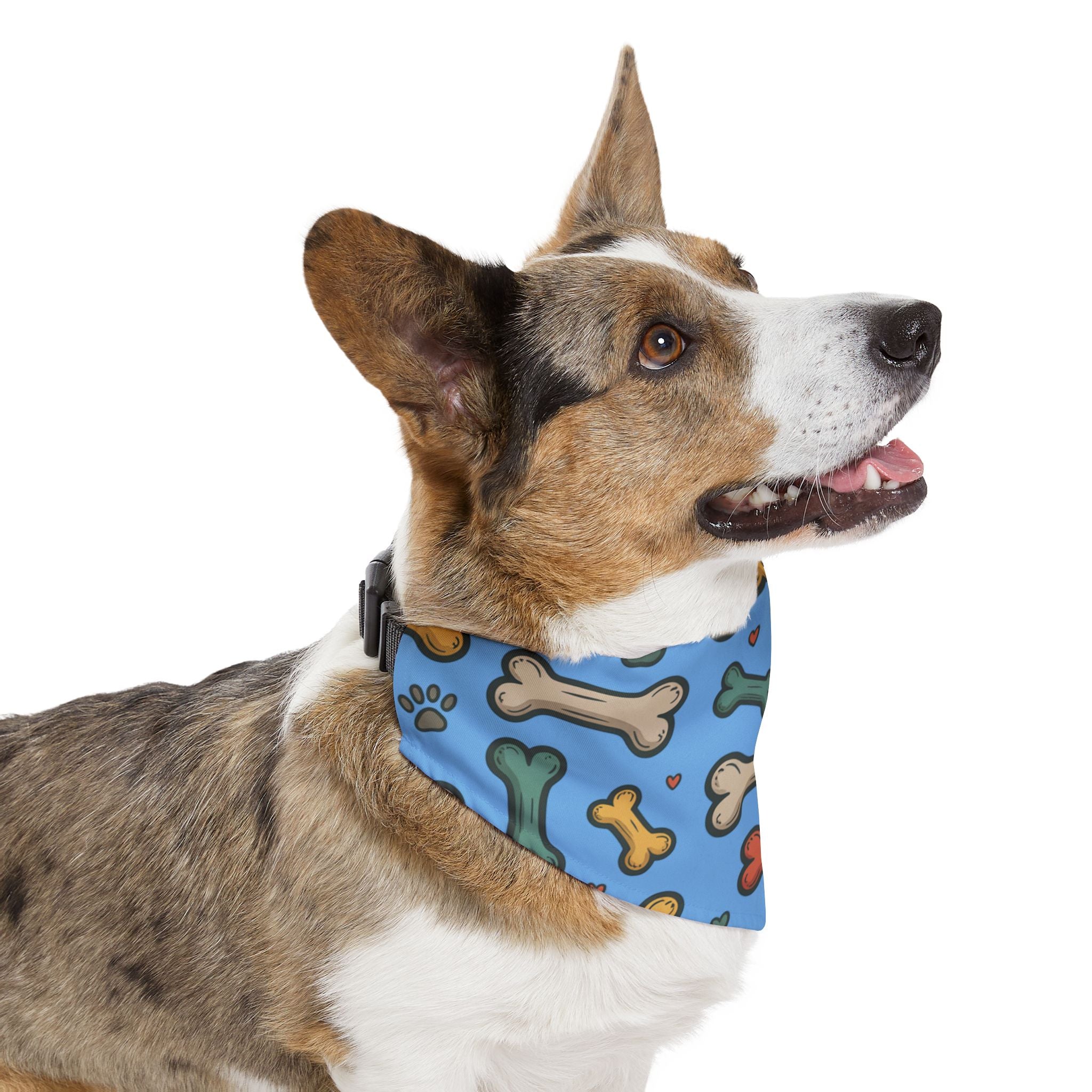 Light Blue Pet Bandana Collar