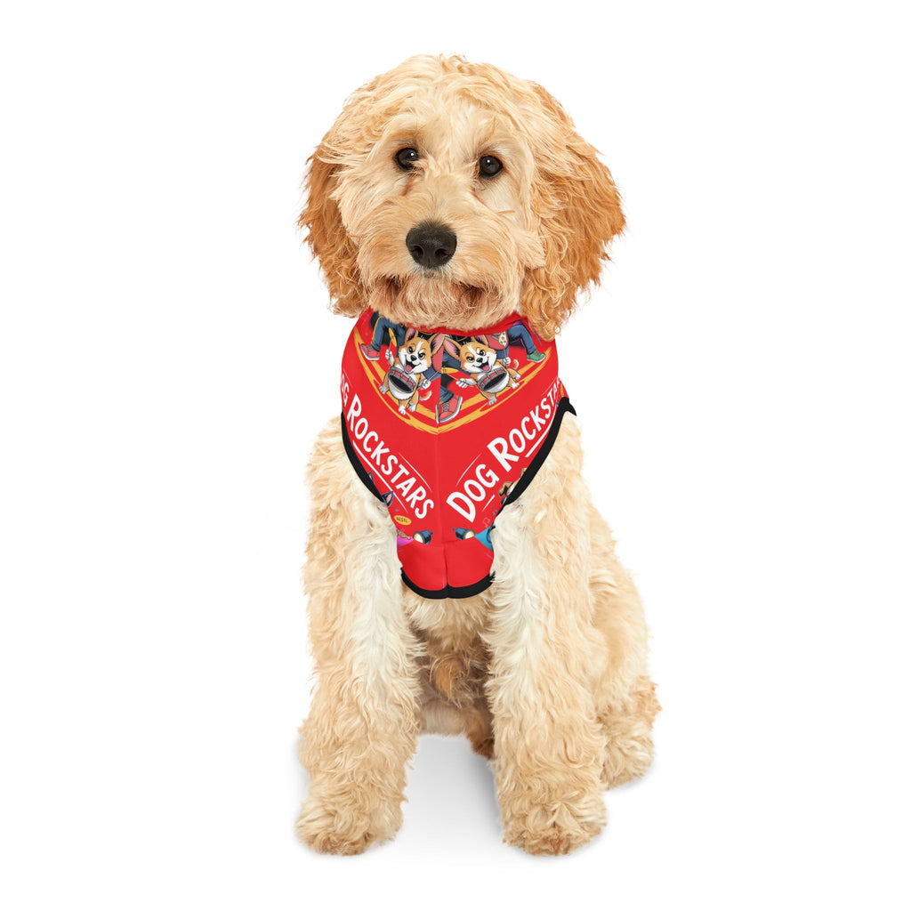 Red Dog Rockstar Pattern Hoodie
