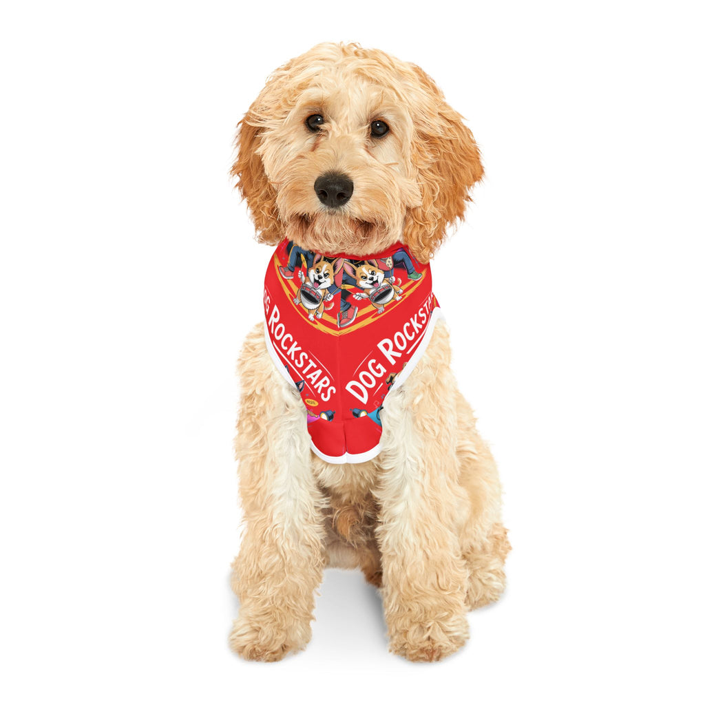 Red Dog Rockstar Pattern Hoodie