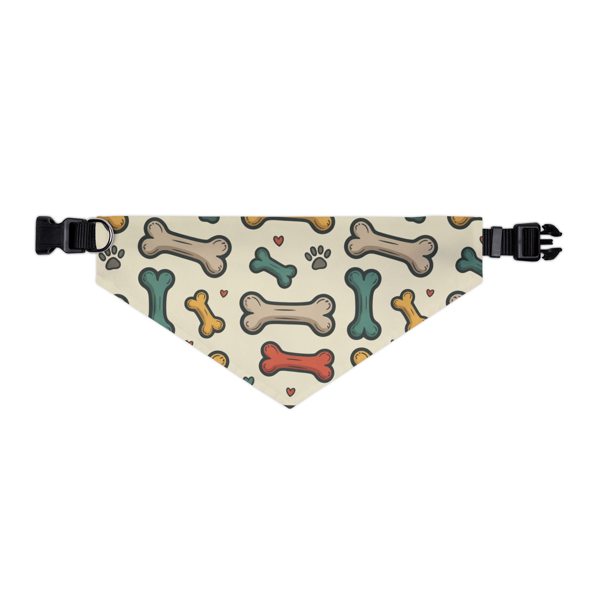 Dog Bone Pattern Bandana Collar