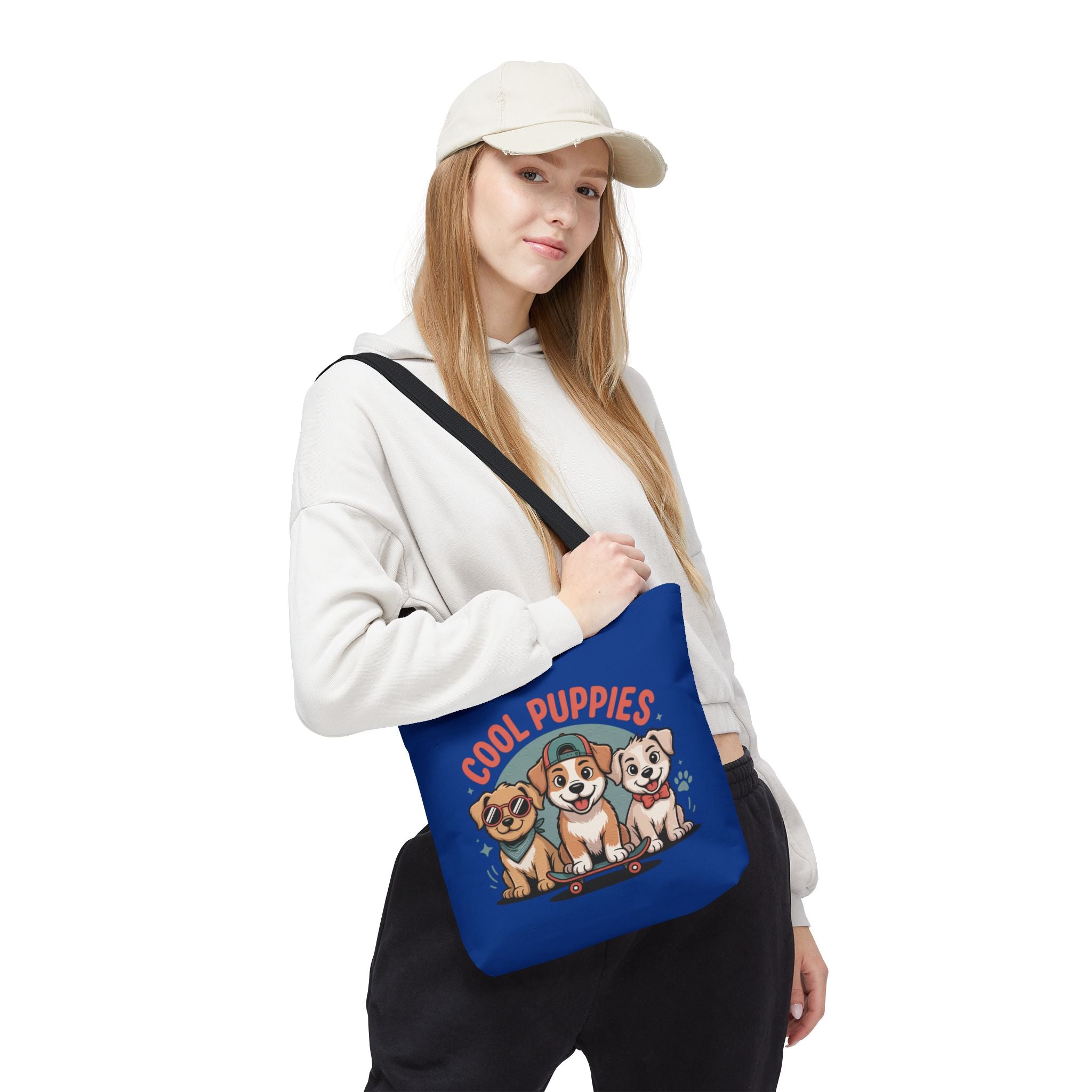 Blue Cool Puppies Tote Bag