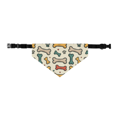 Dog Bone Pattern Bandana Collar