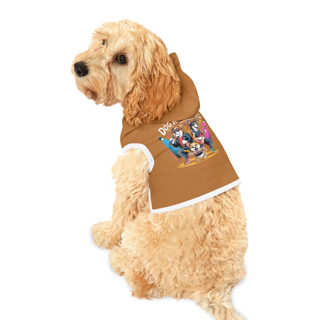 Brown Rockstar Pet Hoodie