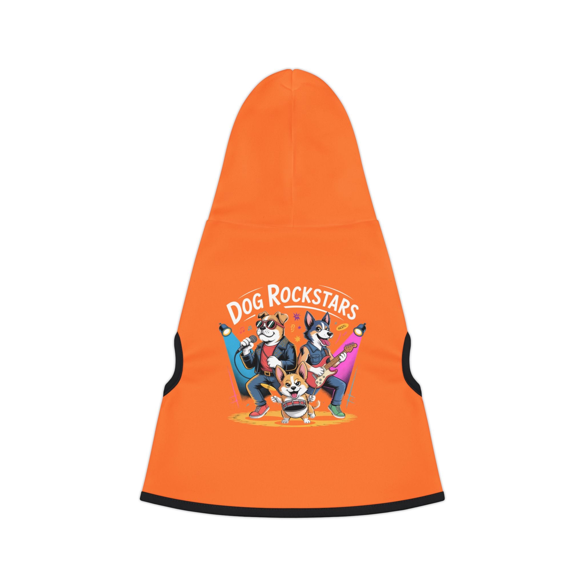 Orange Rockstar Pet Hoodie