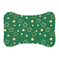 Green Star Pattern Pet Feeding Mat
