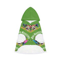 Lime Green Dog Rockstar Pattern Hoodie