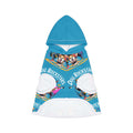 Turquoise Blue Dog Rockstar Pattern Hoodie