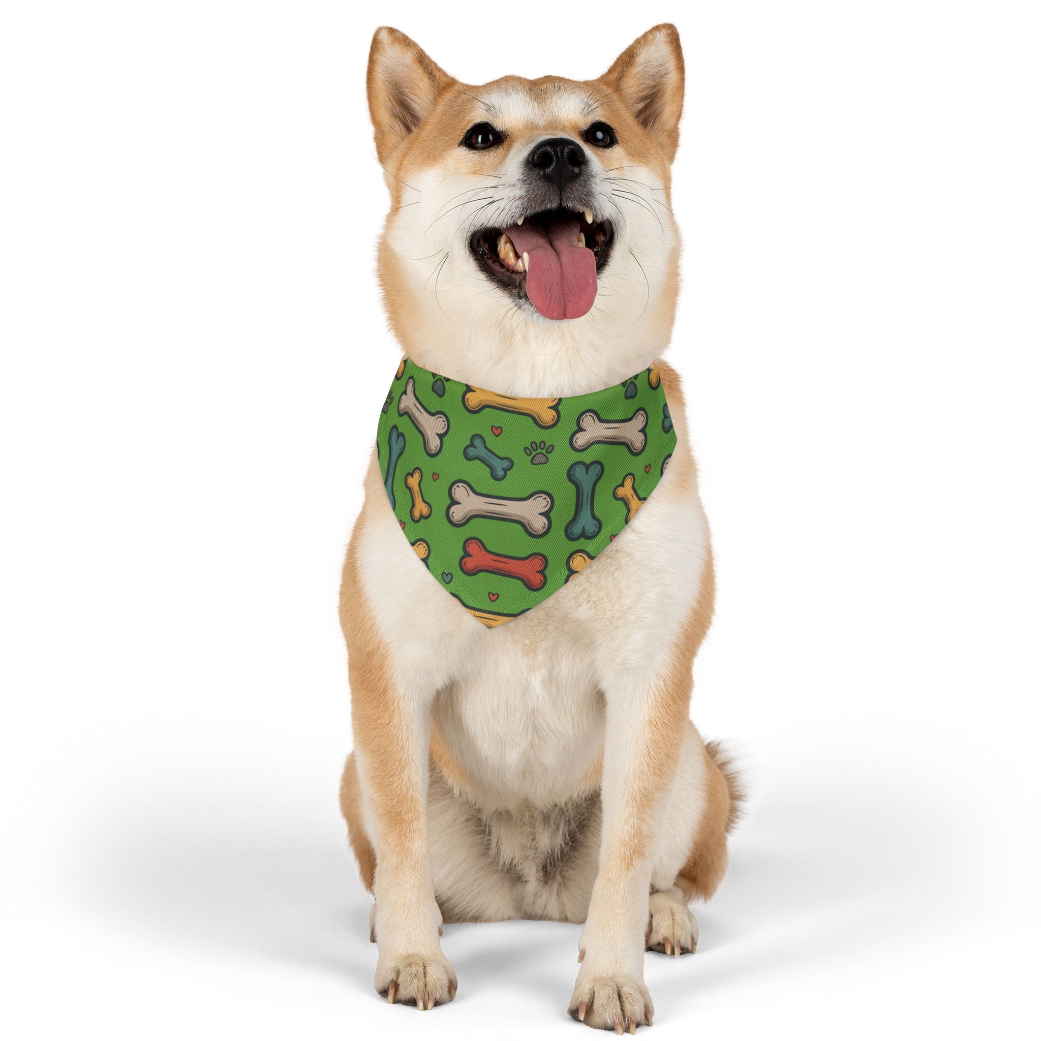 Lime Green Pet Bandana Collar