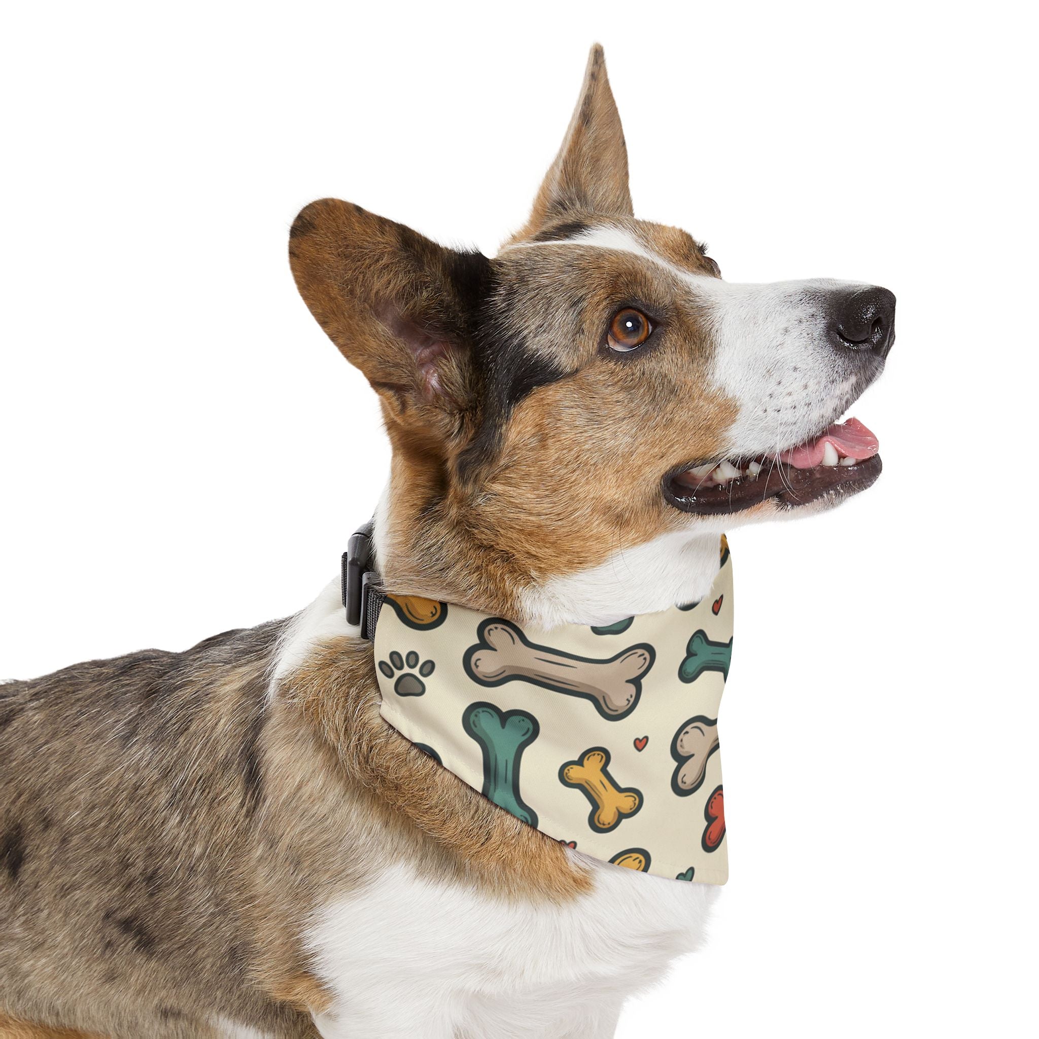 Dog Bone Pattern Bandana Collar