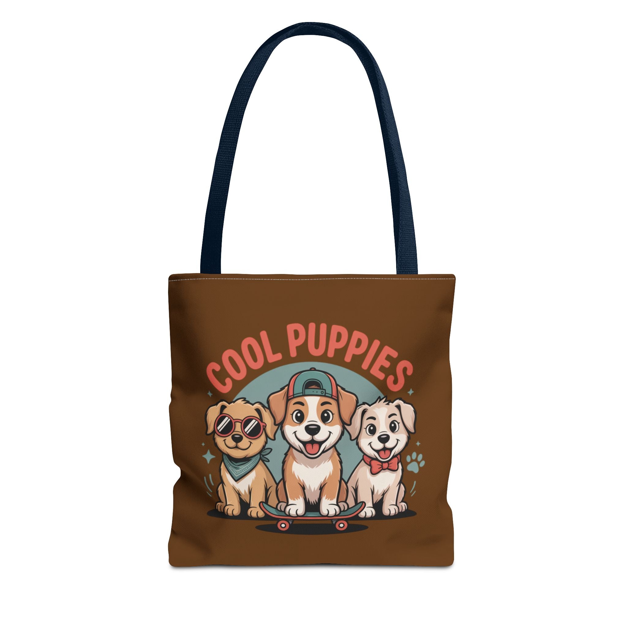 Brown Cool Puppies Tote Bag
