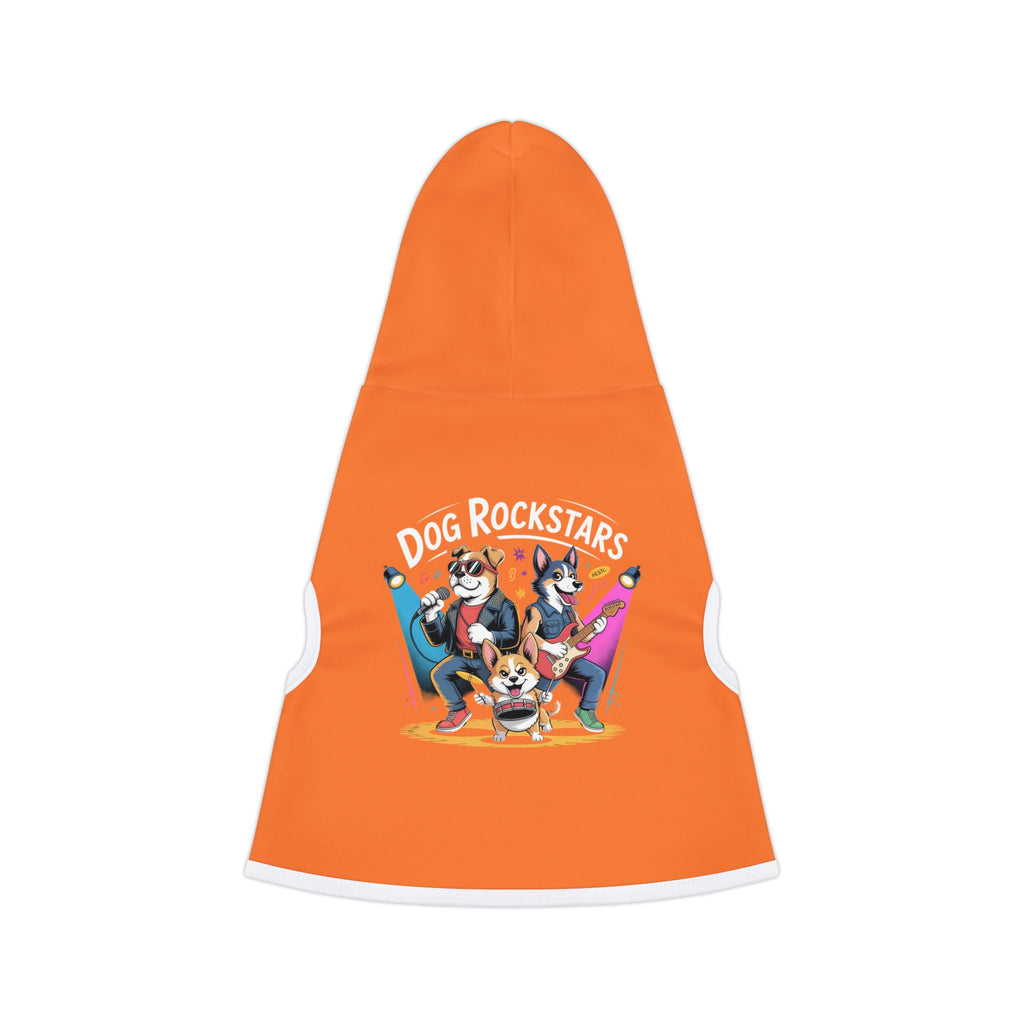 Orange Rockstar Pet Hoodie