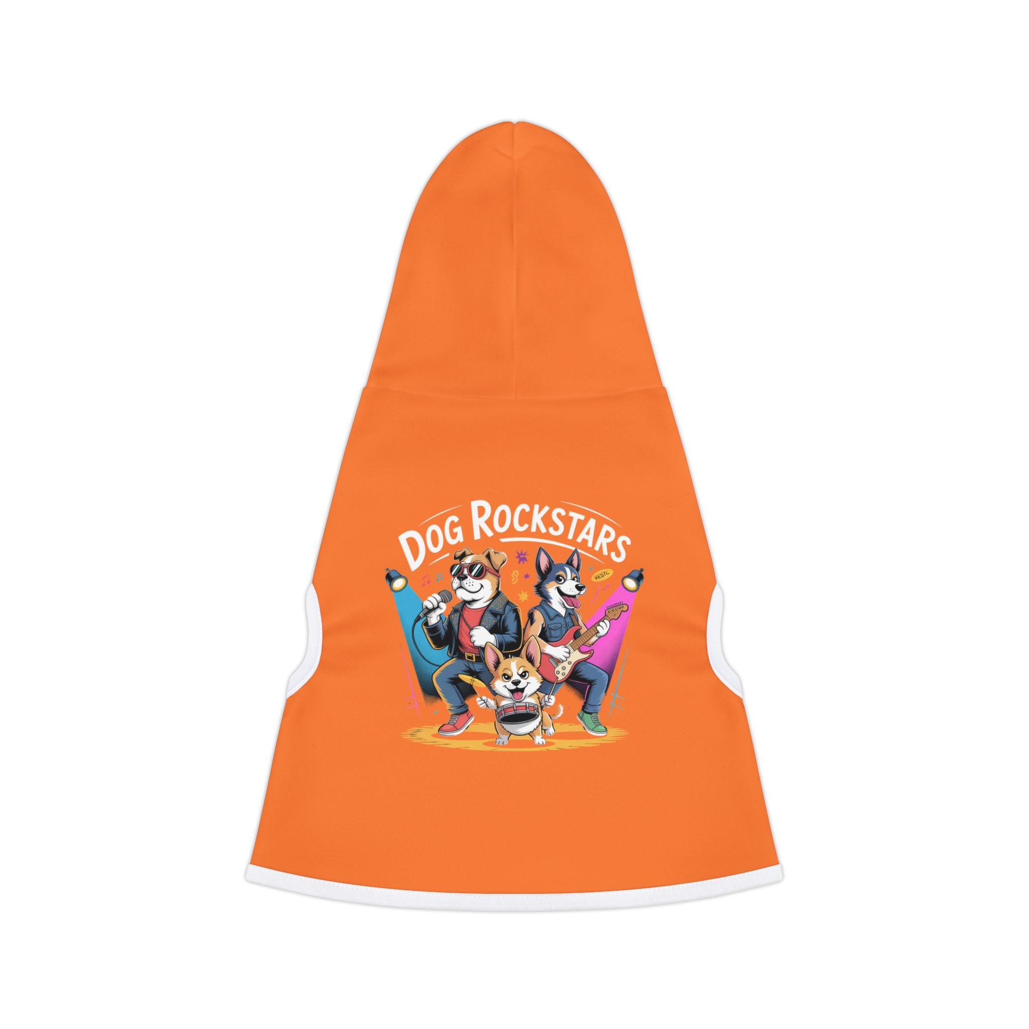 Orange Rockstar Pet Hoodie