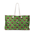 Lime Green Ladybug Weekender Bag