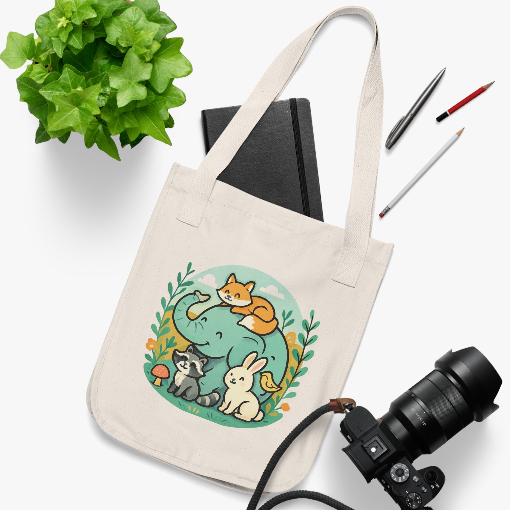 Forest Friends Canvas Tote Bag