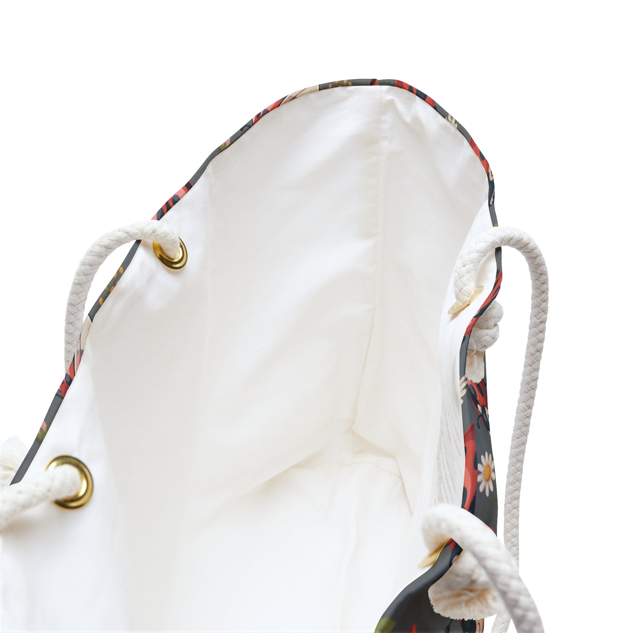 Gray Ladybug Weekender Bag