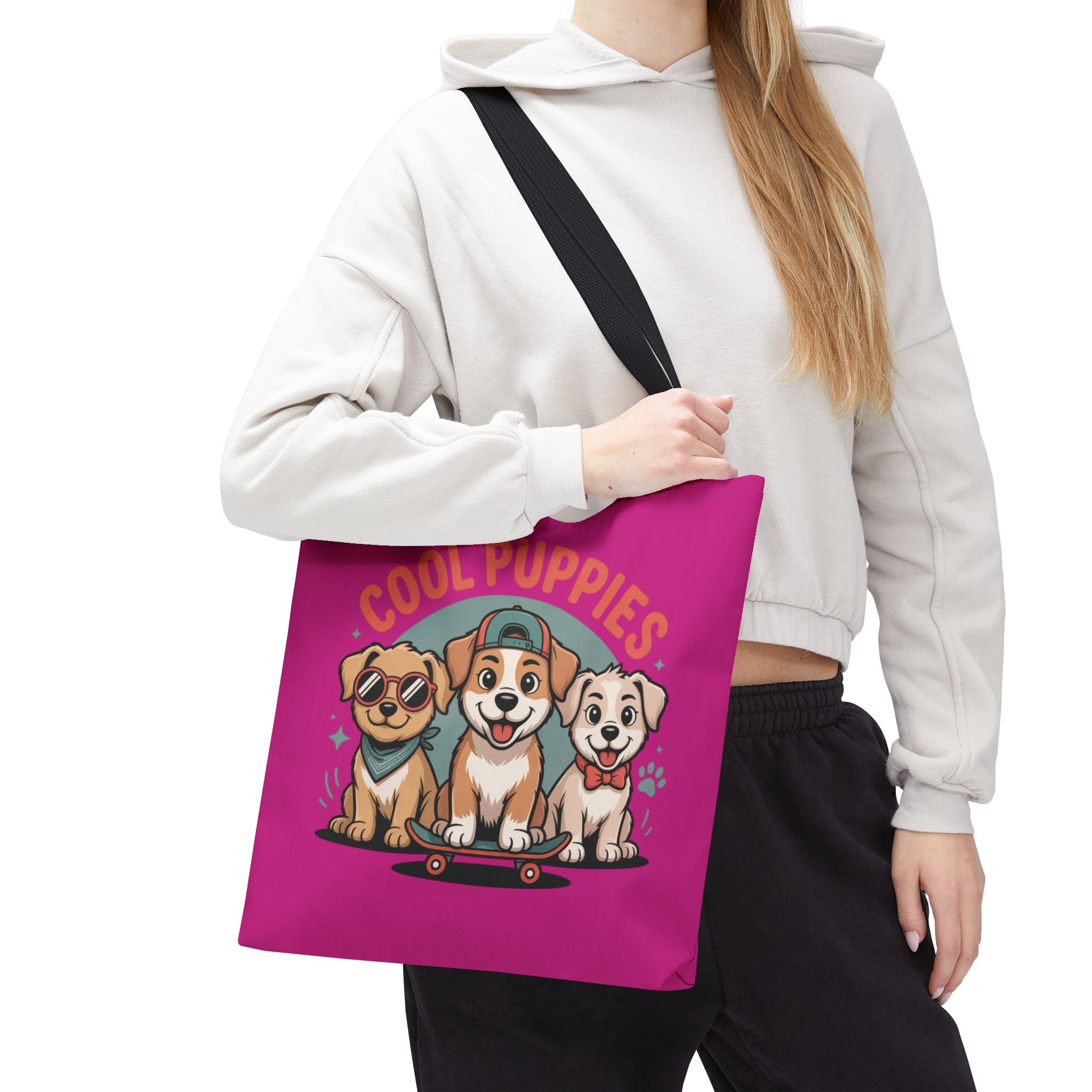 Hot Pink Cool Puppies Tote Bag