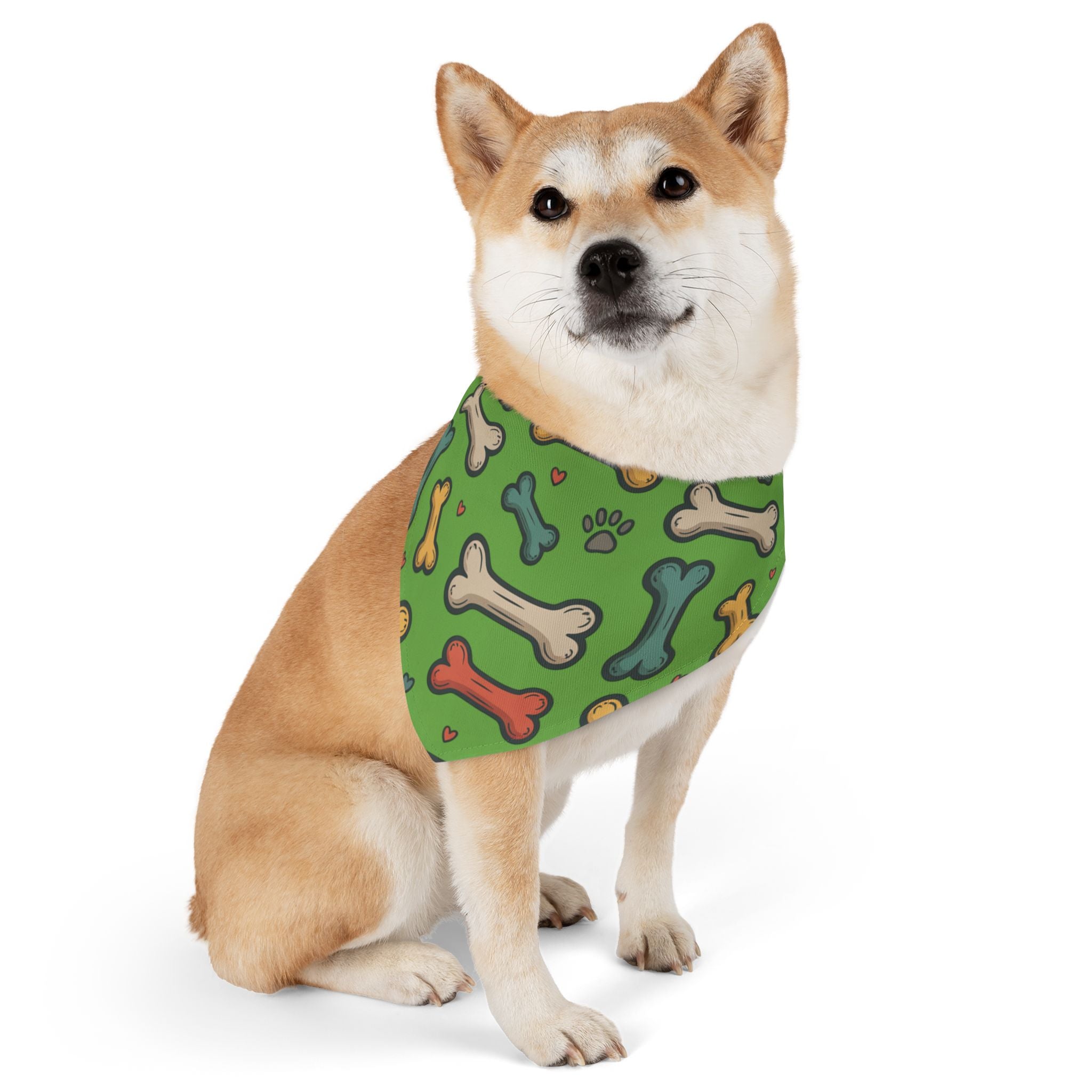 Lime Green Pet Bandana Collar