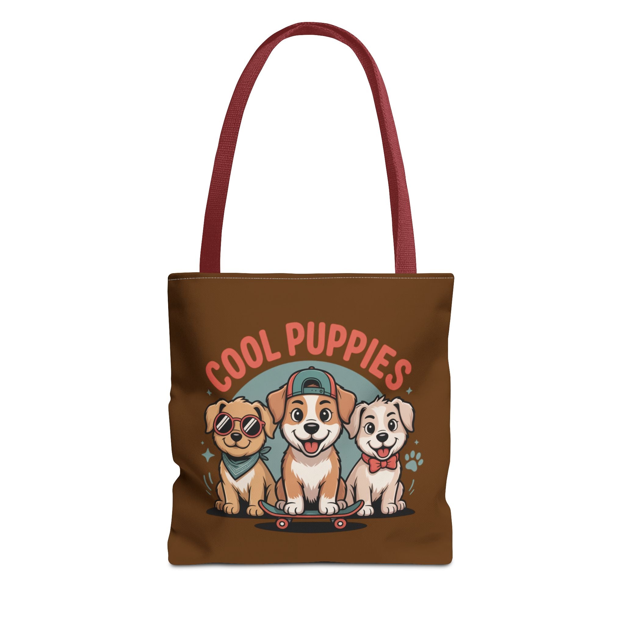 Brown Cool Puppies Tote Bag